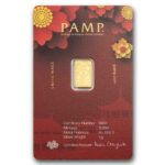 1 Gram Lucky Cat Gold Bar - PAMP Suisse - Image 2