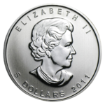 1oz Silver Maple Leaf Silver Coin - Random Year Circulated - Image 2