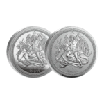 2025 Isle of Man Angel Pair 2 x 1 oz Silver Coin Set - Isle of Man - Image 2