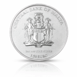 2022 malta Queen Elizabeth II King Charles III 1 oz. Silver - Image 2