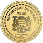 2023 Chad Bitcoin 1/1000 oz .999 Gold Coin - Image 2